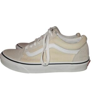 Vans Old Skool Cream Sneakers Unisex Mens 5.5 Womens 7
